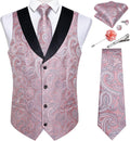 DiBanGu Paisley Vest Set for Men, Ideal for Weddings and Festivities