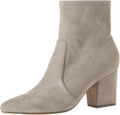 Fitted Stretch Heel Boot - Comfortable Pointed Block Heel