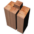 PrimeZone 297 PCS Solid Acacia Wood Interlocking Deck Tiles - Durable