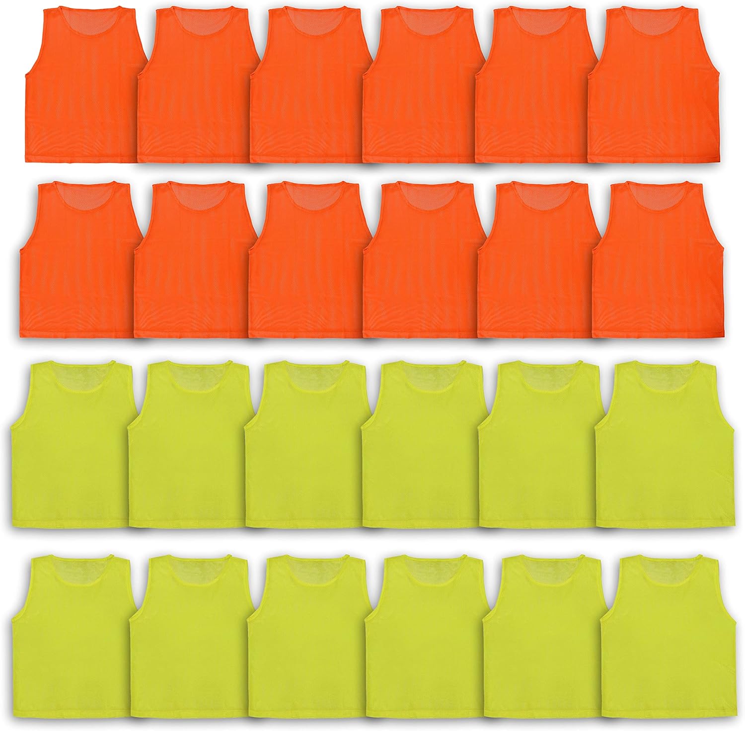 LITEMESH Pinnies Set of 12 or 24 for Youth Sports Practice