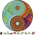 Yin Yang 500 Piece Wooden Puzzle for Adults - Premium Brain Teaser