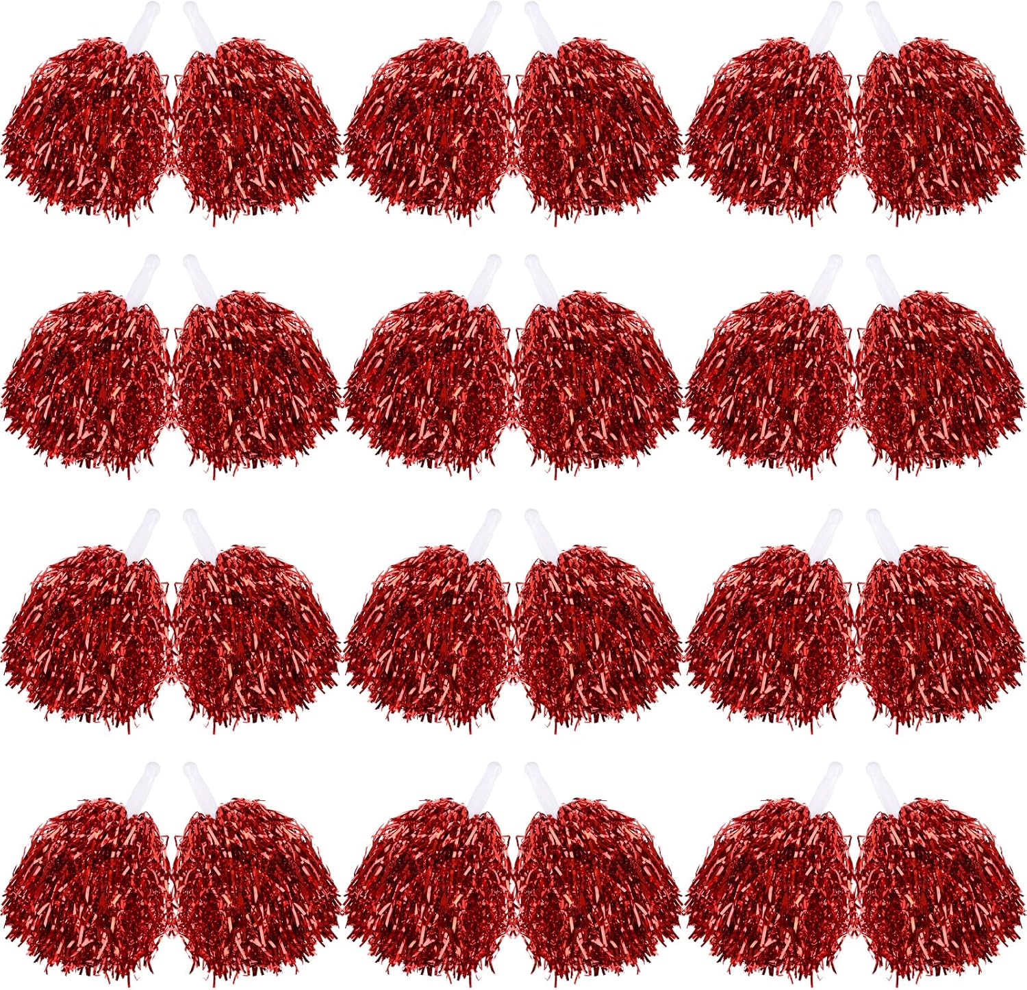 60 Pcs Cheerleading Pom Poms Bulk for Spirited Cheering Fun