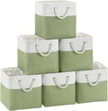 Fabric Cubes Storage Basket 6 Pack 11x11 in - Foldable Cube Storage