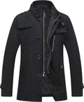 Wantdo Men's Wool Blend Jacket for Stylish Winter Comfort