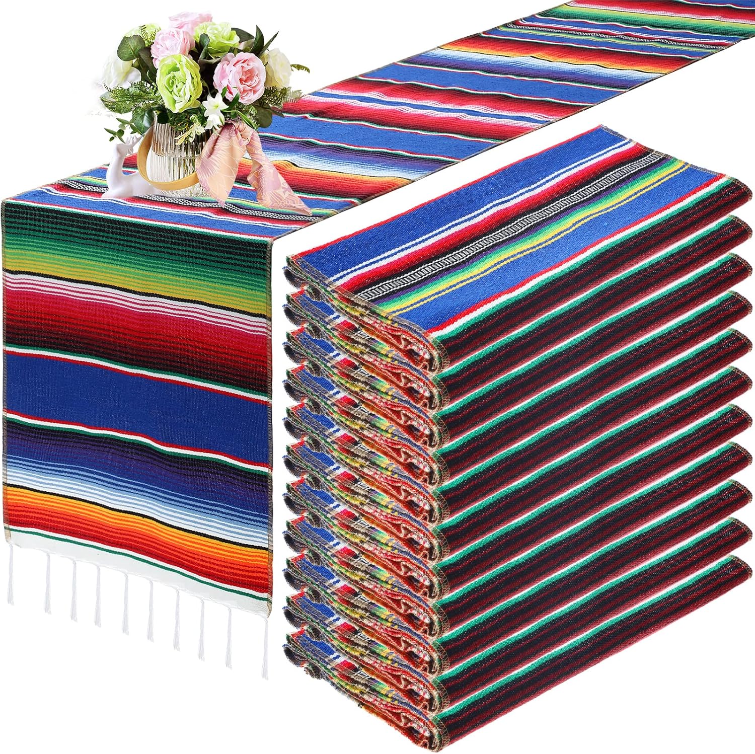 Mexican Table Runners 14 x 84 Inch for Festive Celebrations