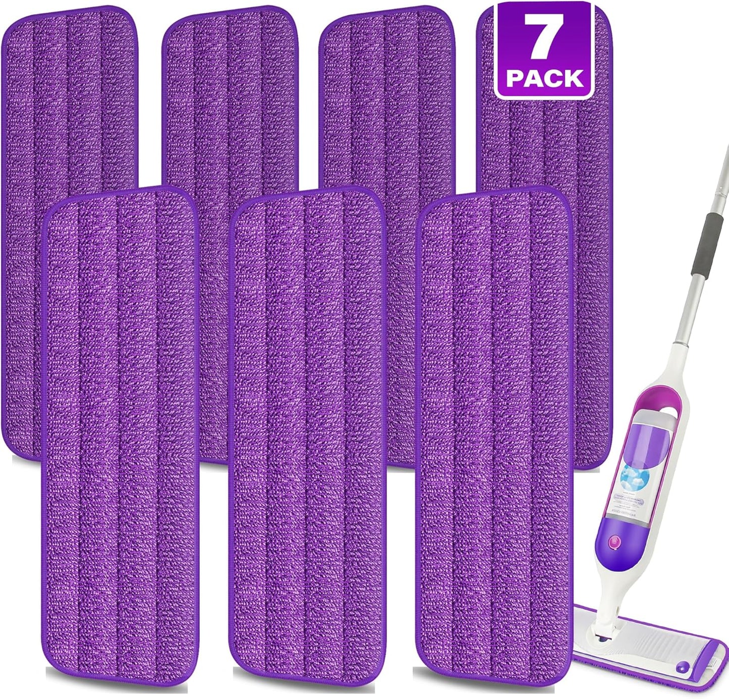 Machine Washable Microfiber Mop Pads by MEXERRIS