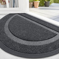 Half Circle Door Mat Indoor Outdoor 58x23 - Low Profile Welcome Mat