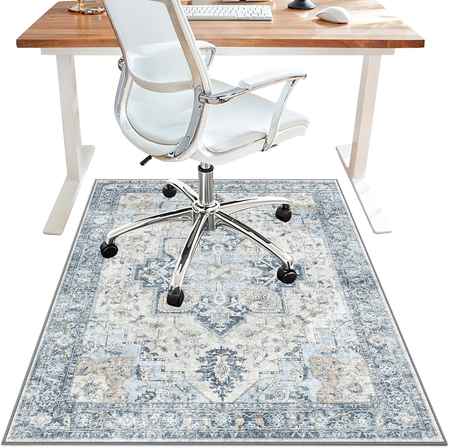 36x48 Office Chair Mat for Hardwood Floors, Vintage Design