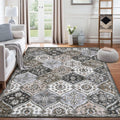 10x13 Area Rug Extra Large Moroccan Trellis Machine Washable Rug