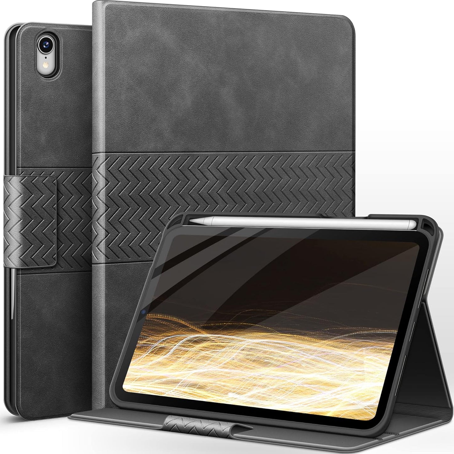 iPad Mini 6 Case with Pencil Holder and Multiple Viewing Angles