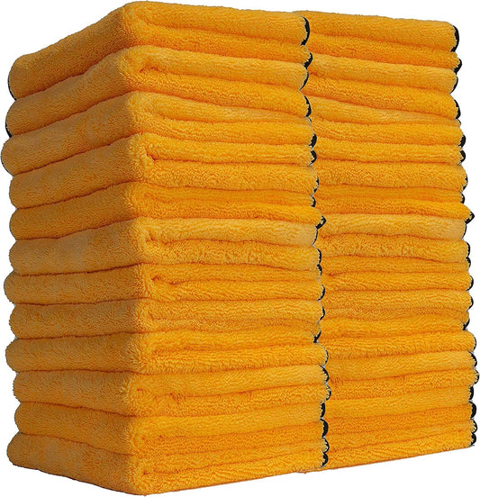 Chemical Guys Professional Grade Microfiber Towels - 24 Pack for Safe Cleaning