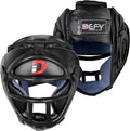 DEFY Head Guard Premium Synthetic Leather MMA Boxing Headgear