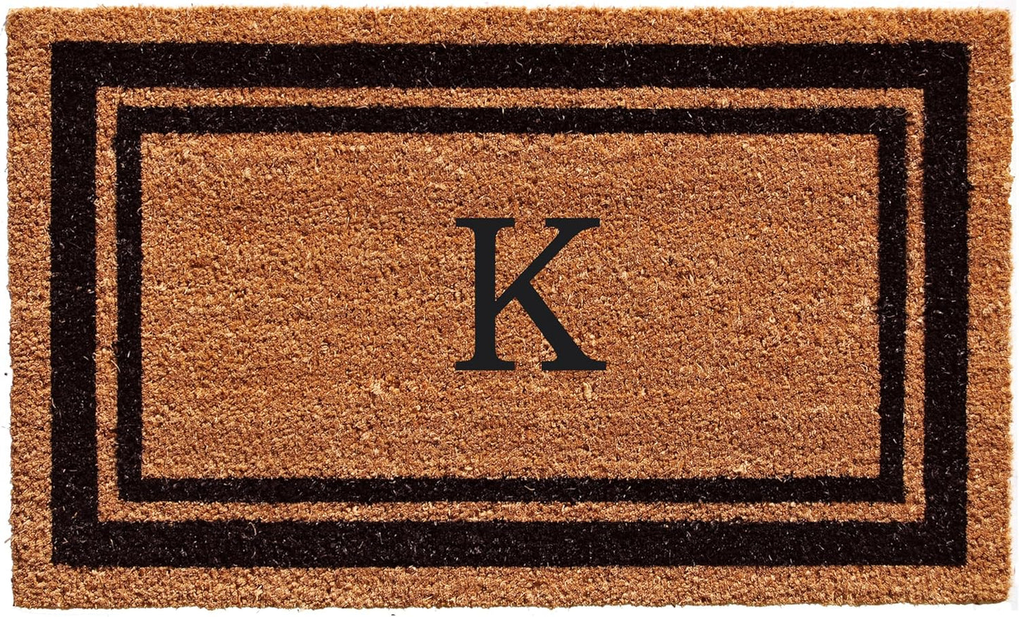 Calloway Mills Monogram Doormat Letter K - Durable 36x72 in