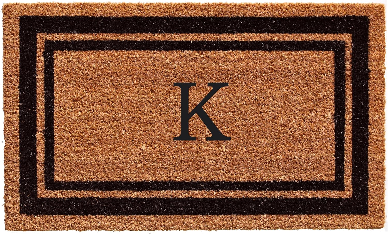 Calloway Mills Monogram Doormat Letter K - Durable 36x72 in