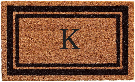 Calloway Mills Monogram Doormat Letter K - Durable 36x72 in