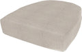 Rounded Back Seat Cushion 19.5 x 20 x 5 in Sunbrella Cast Silver