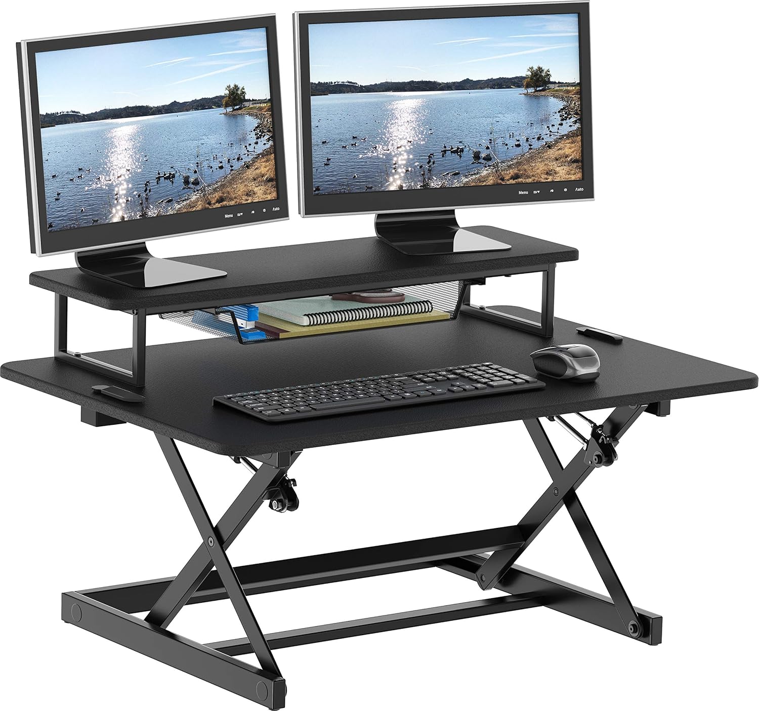 SHW 36-Inch Height Adjustable Standing Desk for Ergonomic Work