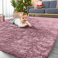 Area Rugs for Living Room Bedroom 4x5.9 ft - Machine Washable Blush