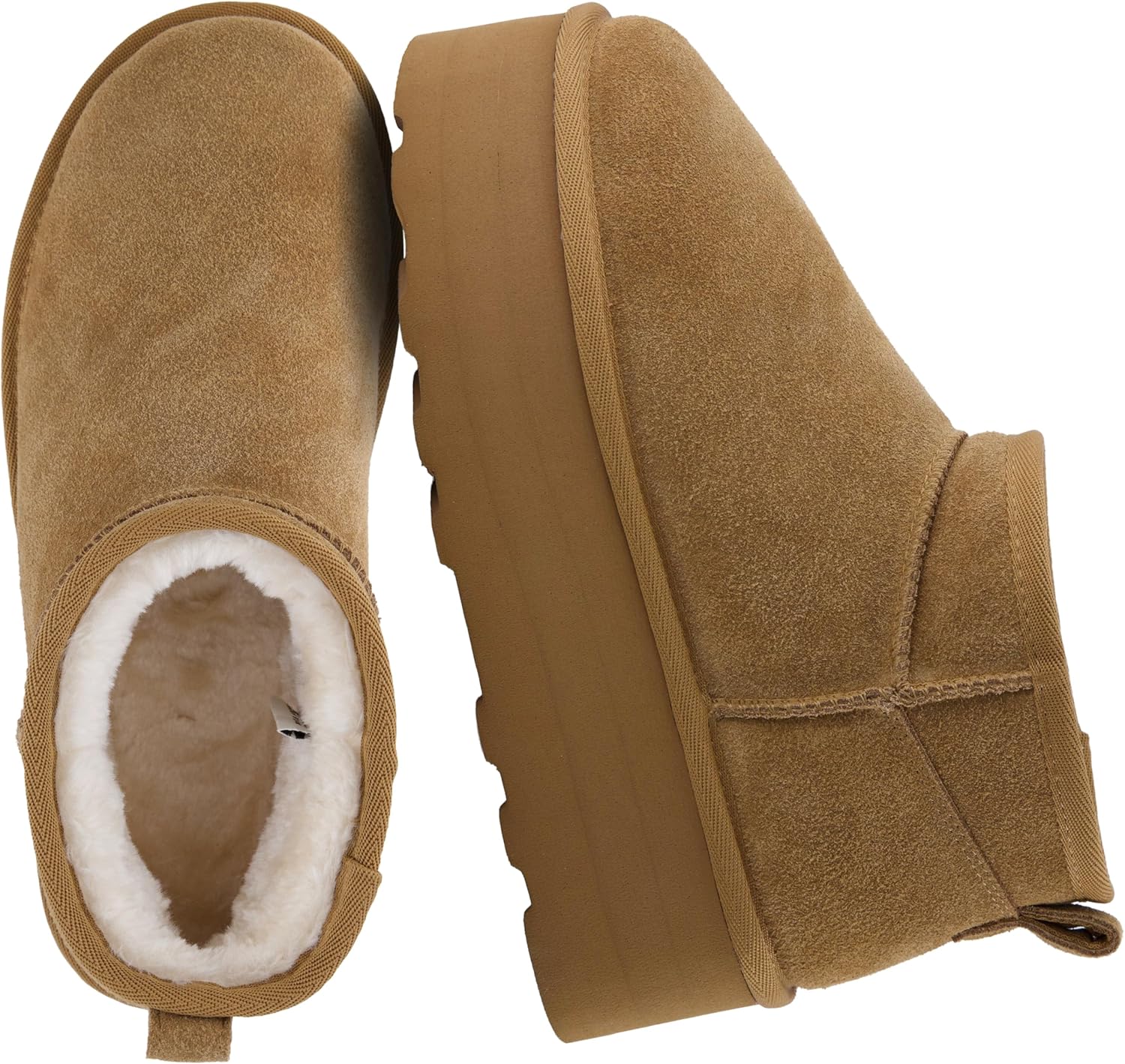 CUSHIONAIRE Hippy Womens Platform Ankle Boots for Cozy Comfort