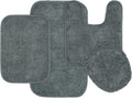 Garland Rug Traditional Bath Rug Set, 4-Piece, Dark Gray Review