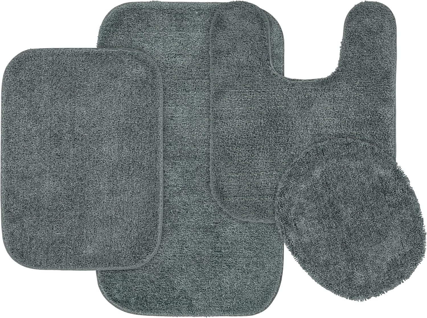 Garland Rug Traditional Bath Rug Set, 4-Piece, Dark Gray Review