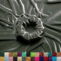 Stretch Velvet Fabric 60in Wide Charcoal by the Yard - Soft, Stretchy