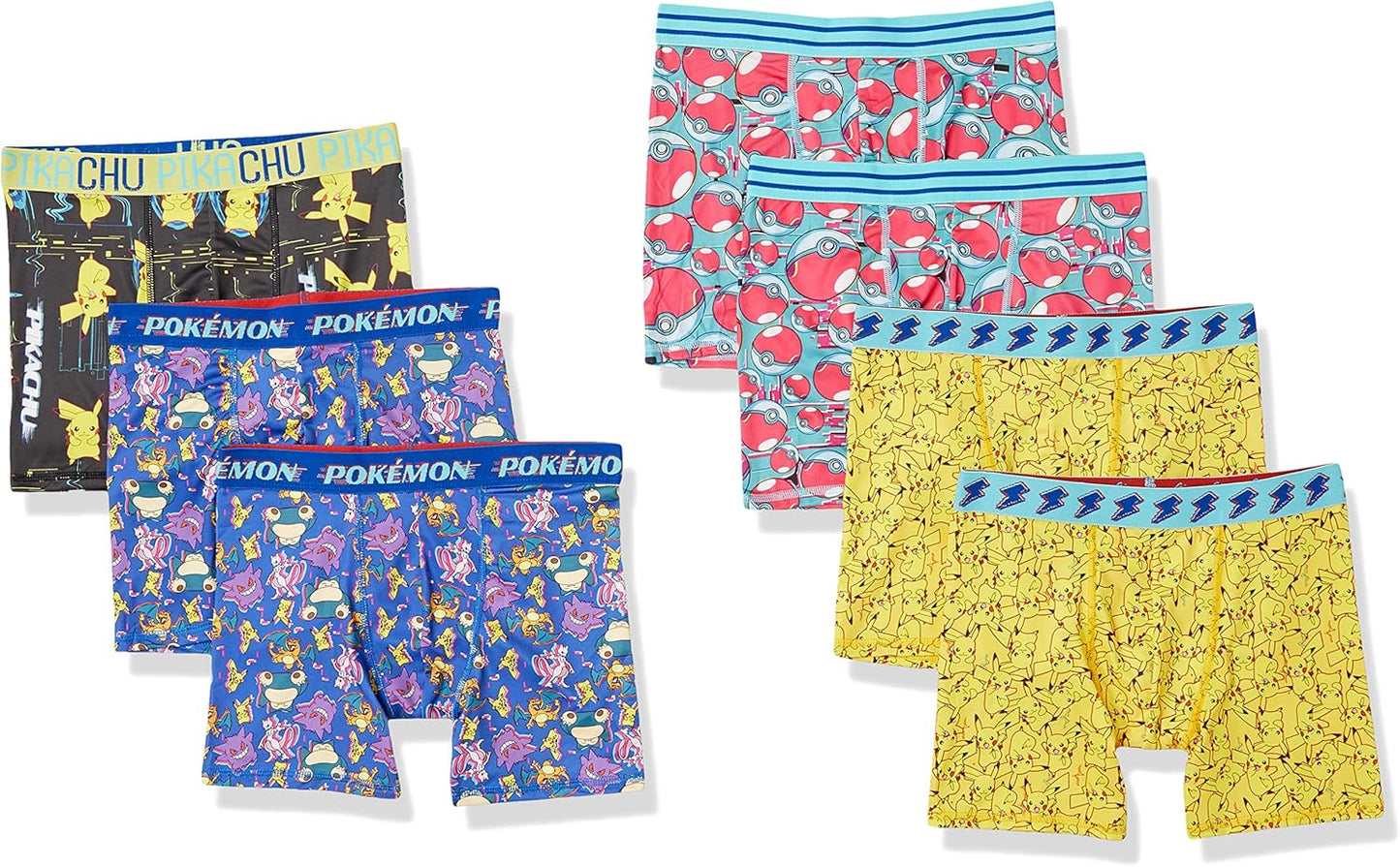 Pokemon Boys' Boxer Brief Multipacks for Ultimate Comfort