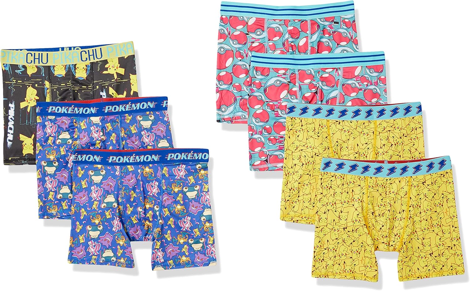 Pokemon Boys' Boxer Brief Multipacks for Ultimate Comfort