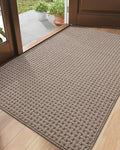 DEXI Front Entryway Door Mat Non Slip 36x60 - Low Profile Dirt Trapper