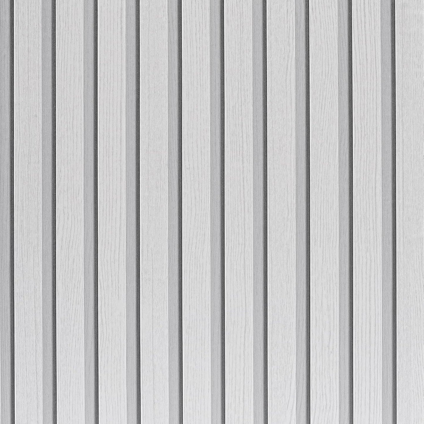 Transform Your Space with White Wood Slat Wallpaper Peel & Stick