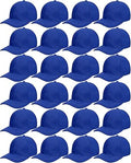 Blank Baseball Cap 24 Pack Adjustable Back Strap - Plain Camouflage