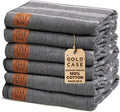 Gold CASE LYCIA Turkish Beach Towel Set of 6 - Quick Dry & Sand Free