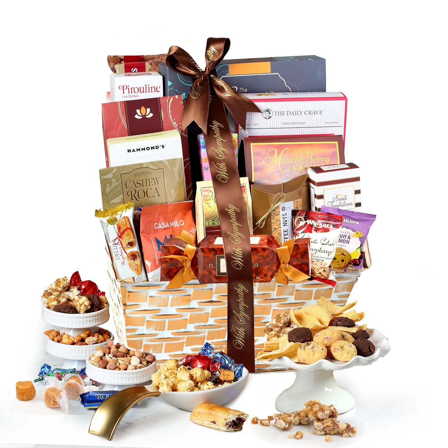 Condolences Gourmet Gift Basket for Sympathy and Bereavement