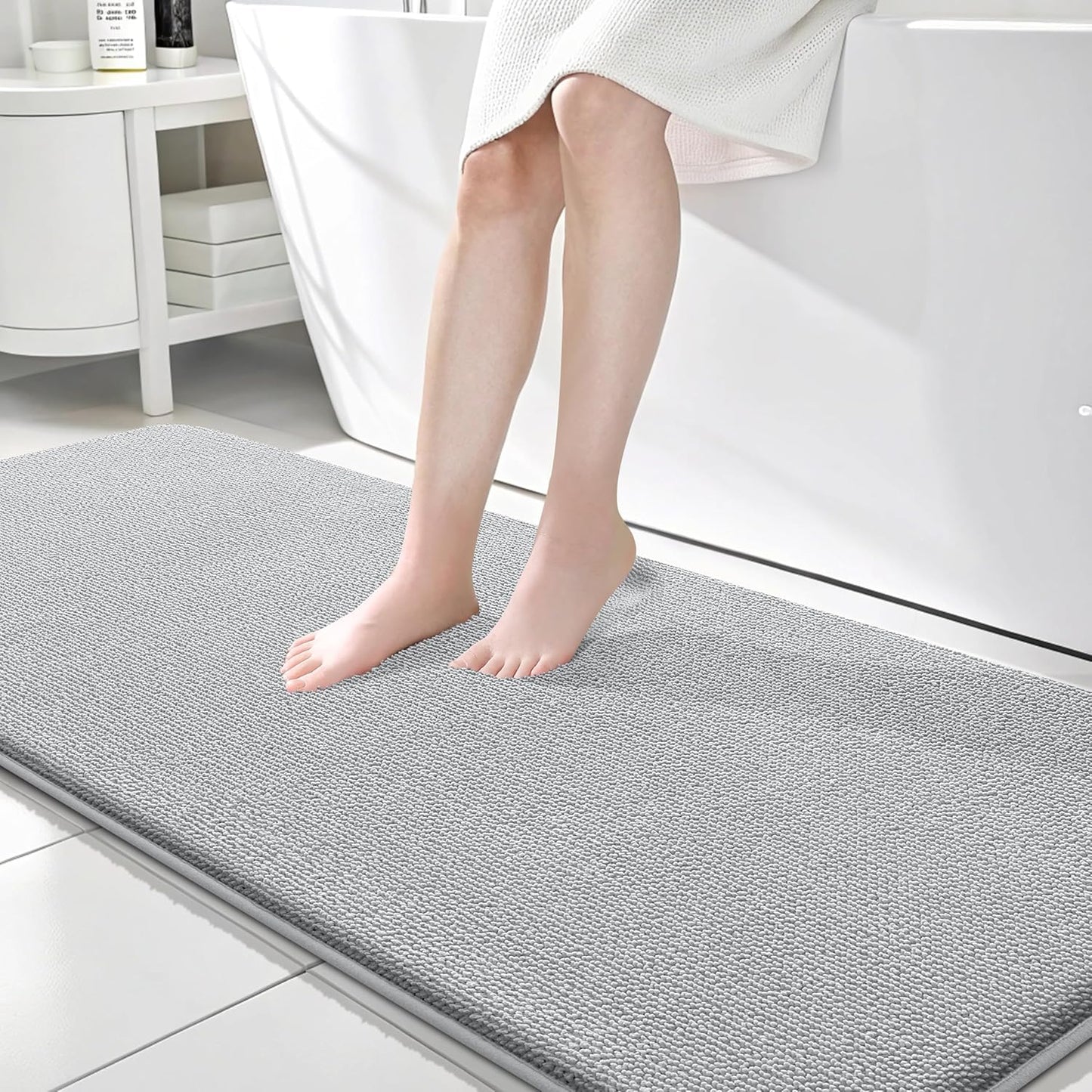 OLANLY Thick Memory Foam Bath Mat Rug for Luxurious Comfort