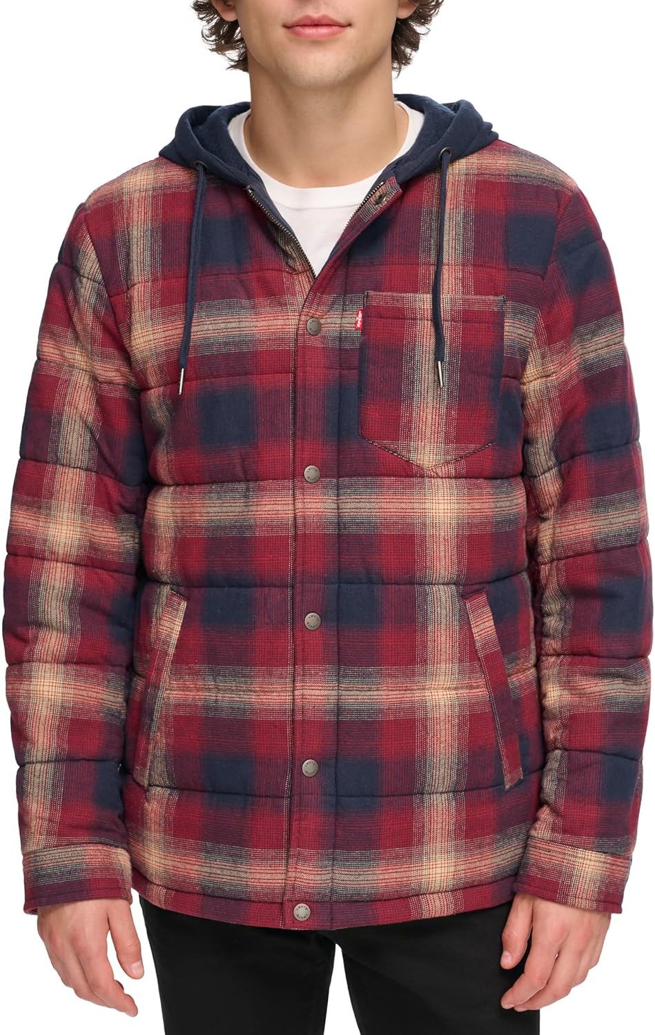 Levi's Mens Plaid Sherpa Lined Hooded Shirt Jacket Review
