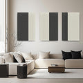 3-Pack Stitched Fabric Acoustic Panels 35.5x23.6 in - Noise Dampening