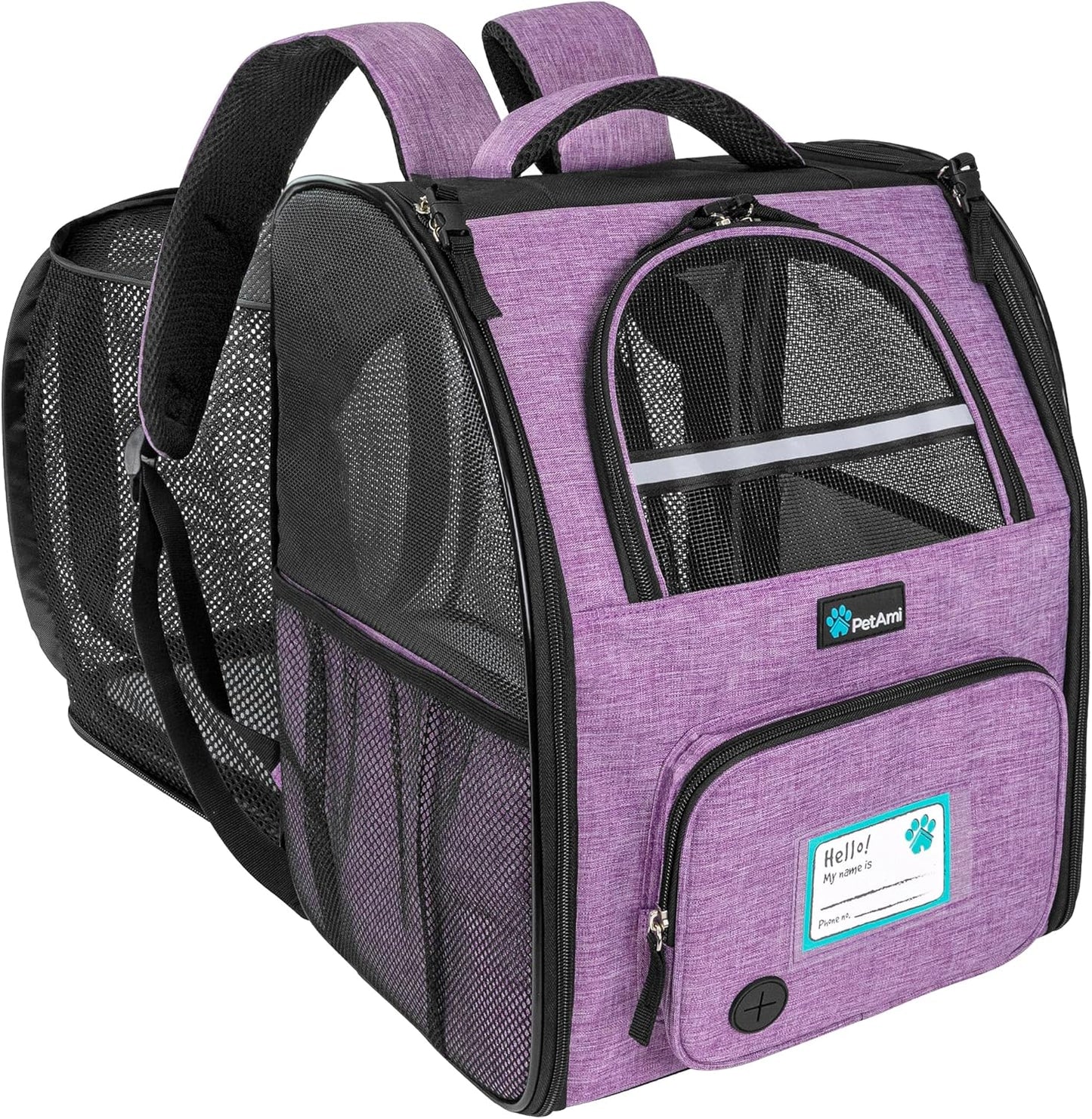 PetAmi Expandable Pet Carrier Backpack for Travel and Hiking