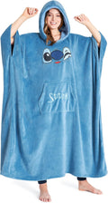 Disney Stitch Blanket Hoodie for Women - Cozy and Warm Fleece