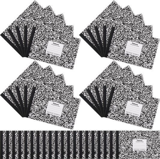 Compact Fainne Composition Notebooks - Wide Ruled, Pack of 20
