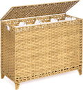Laundry Hamper with 4 Removable Liner Bags - 176L Wicker Sorter