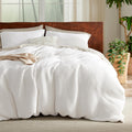 Bedsure Cooling Waffle Duvet Cover Queen for Hot Sleepers