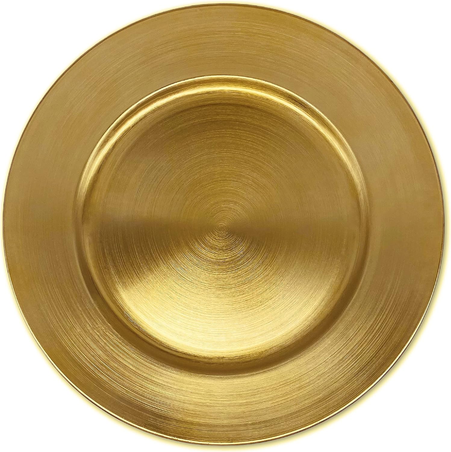 Shimmering Gold Charger Plates - Set of 6