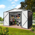6x8 FT Outdoor Storage Shed Metal Garden Shed - Lockable, Spacious