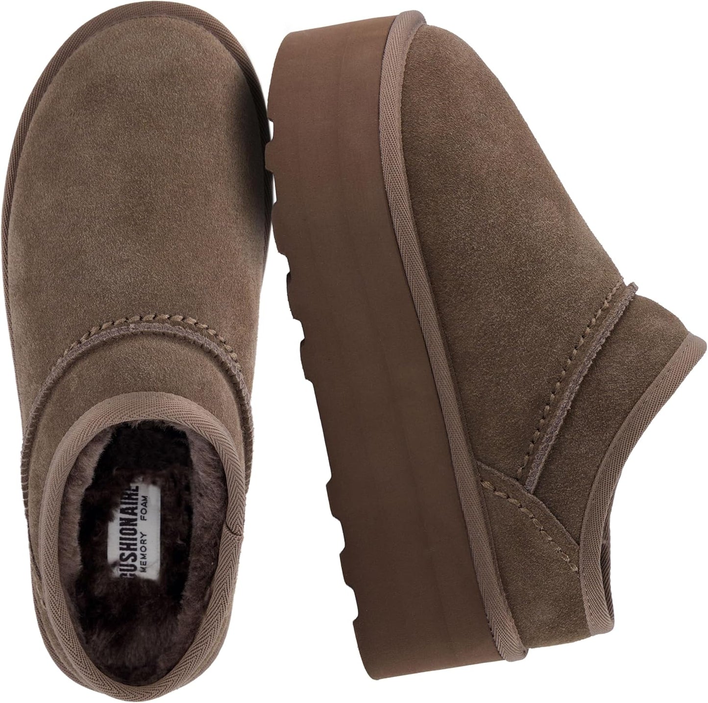 CUSHIONAIRE Huggy-2 Platform Slippers for Cozy Comfort