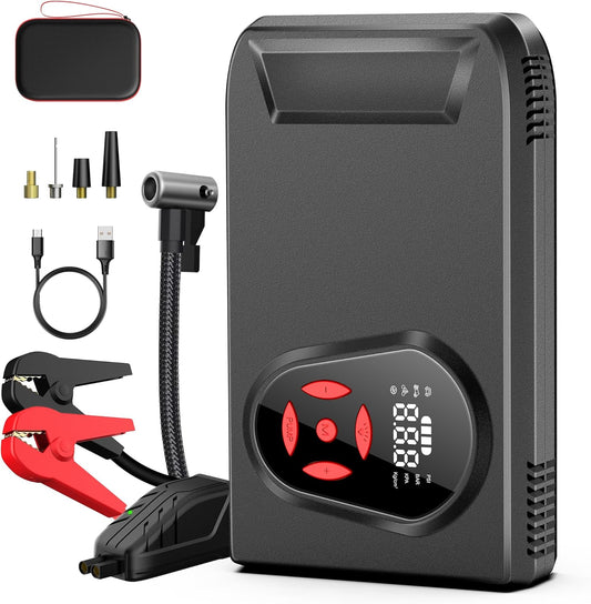 BOOKOO 3000A Jump Starter & Air Compressor