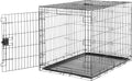 Durable Foldable Metal Wire Dog Crate 42 in - Secure, Portable