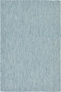 Unique Loom Transitional Solid Heathered Indoor/Outdoor Rug