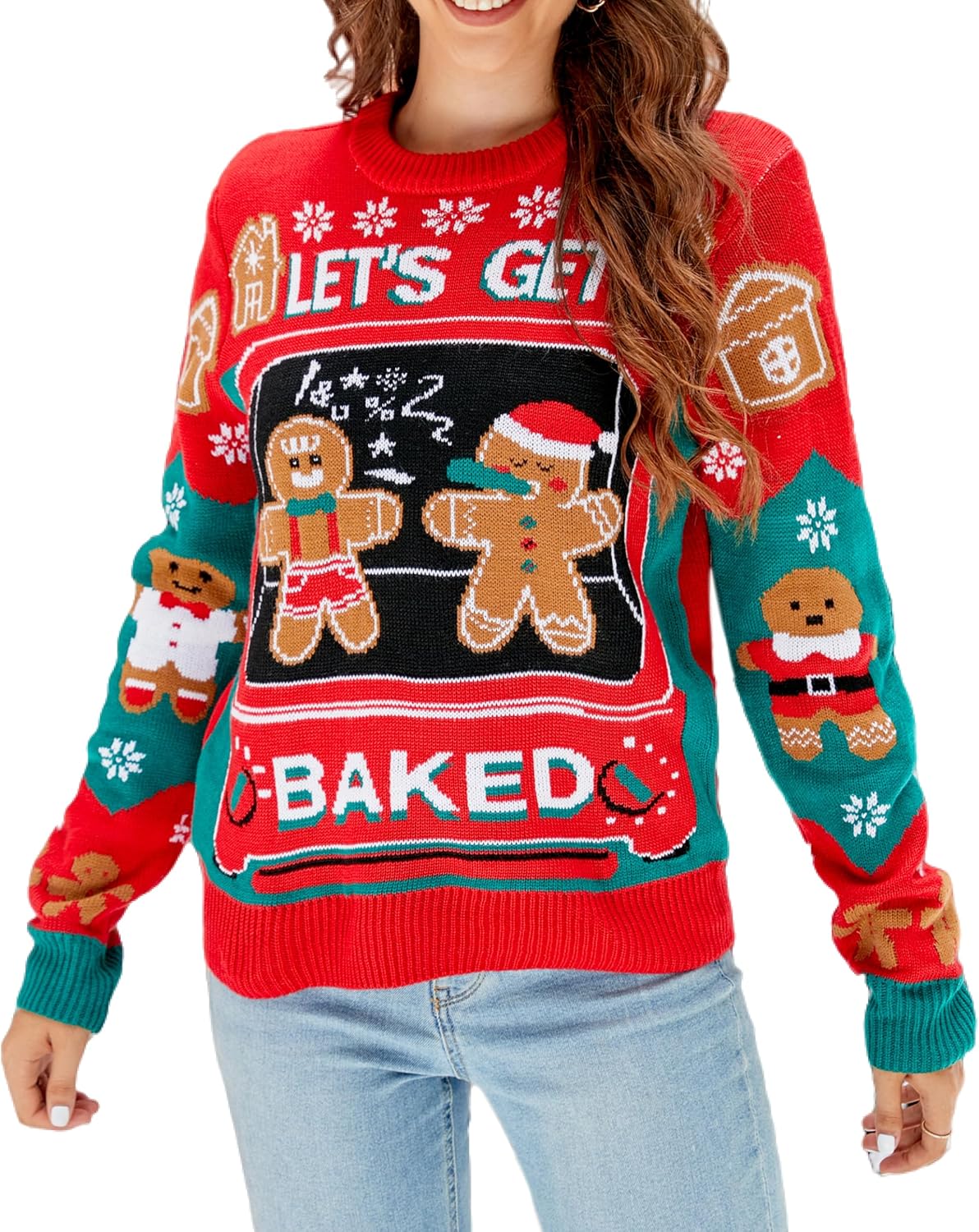 LUBOT Ugly Christmas Sweaters for Women - Cute and Funny Style
