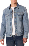 Men's Low Stretch Regular-Fit Denim Jacket - Classic Trucker Fit Shoes