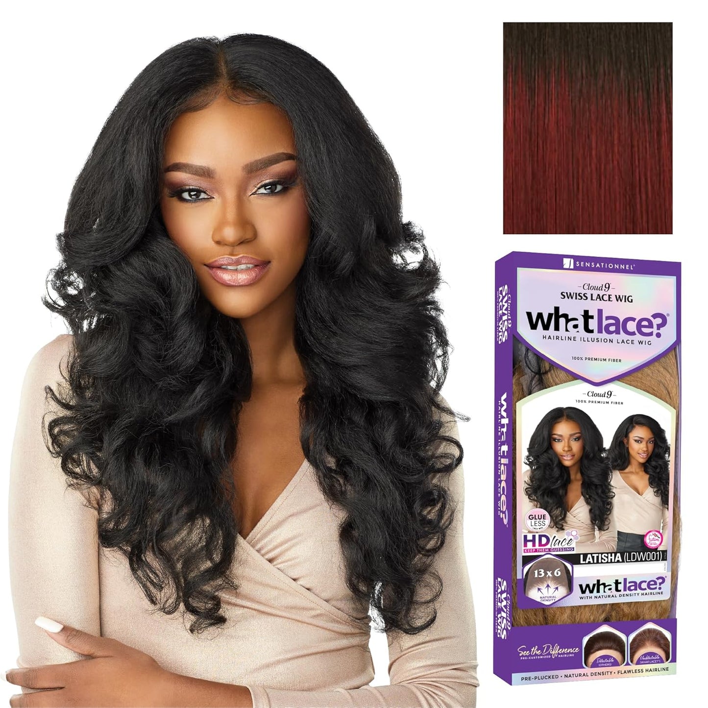 Sensationnel What Lace 13X6 Wigs - Latisha Glueless Synthetic